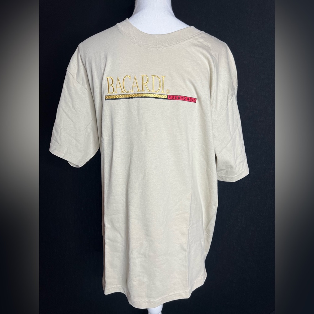 Bacardi embroidered tee from Puerto Rico Bacardi. Large. Like new.
